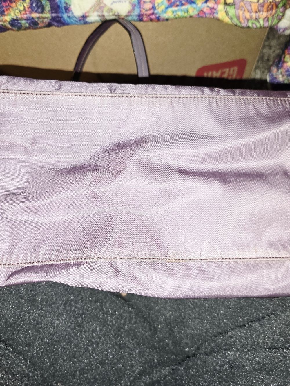 Prada Tessuto Purple Nylon Tote Bag with Logo - Picture 10 of 12